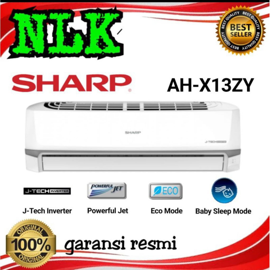 AC SHARP INVERTER 1.5PK AH - X 13 ZY AC SHARP 13ZY HARGA UNIT ONLY