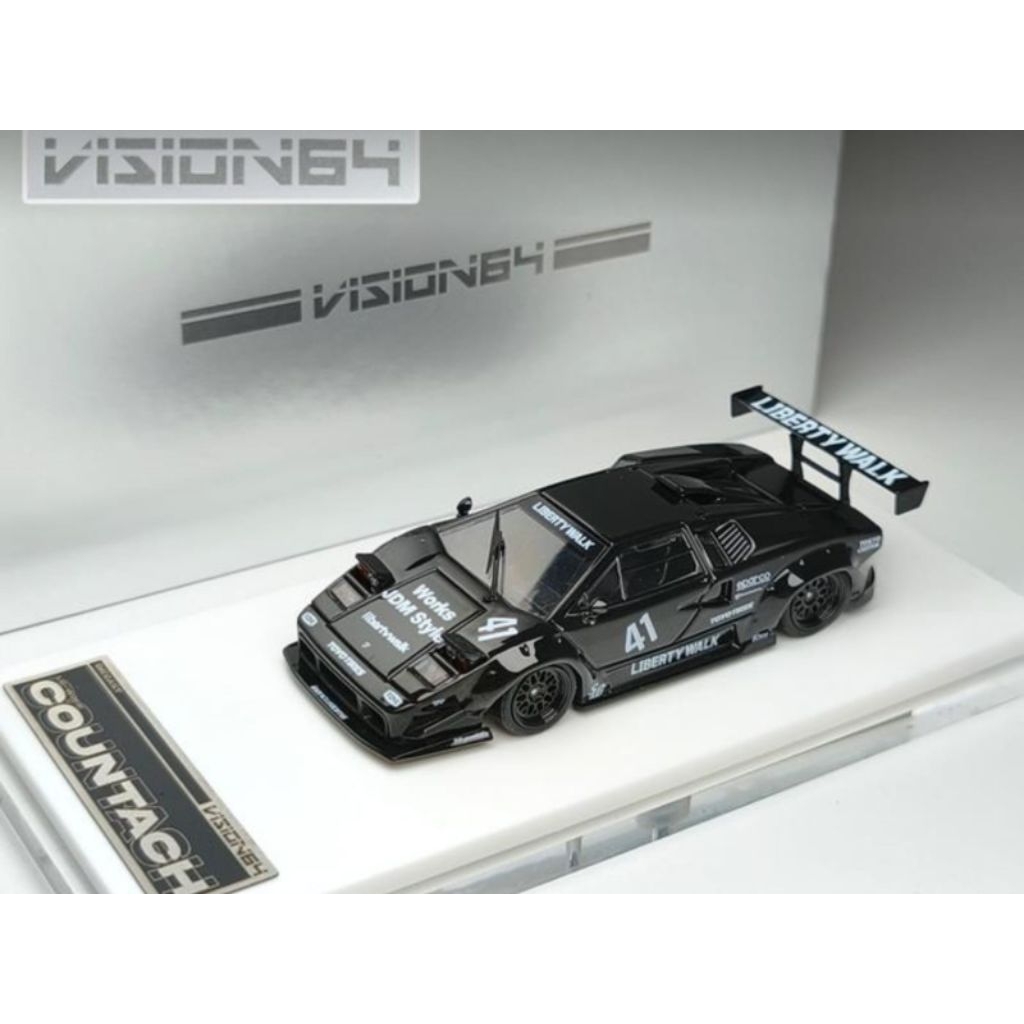 VISION64 lamborghini countach LBWK black exclusive ediiton