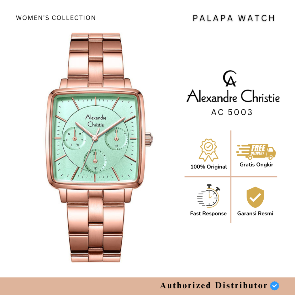 Jam Tangan Wanita Alexandre Christie AC 5003 / ac5003 / ac 5003 Rantai Original