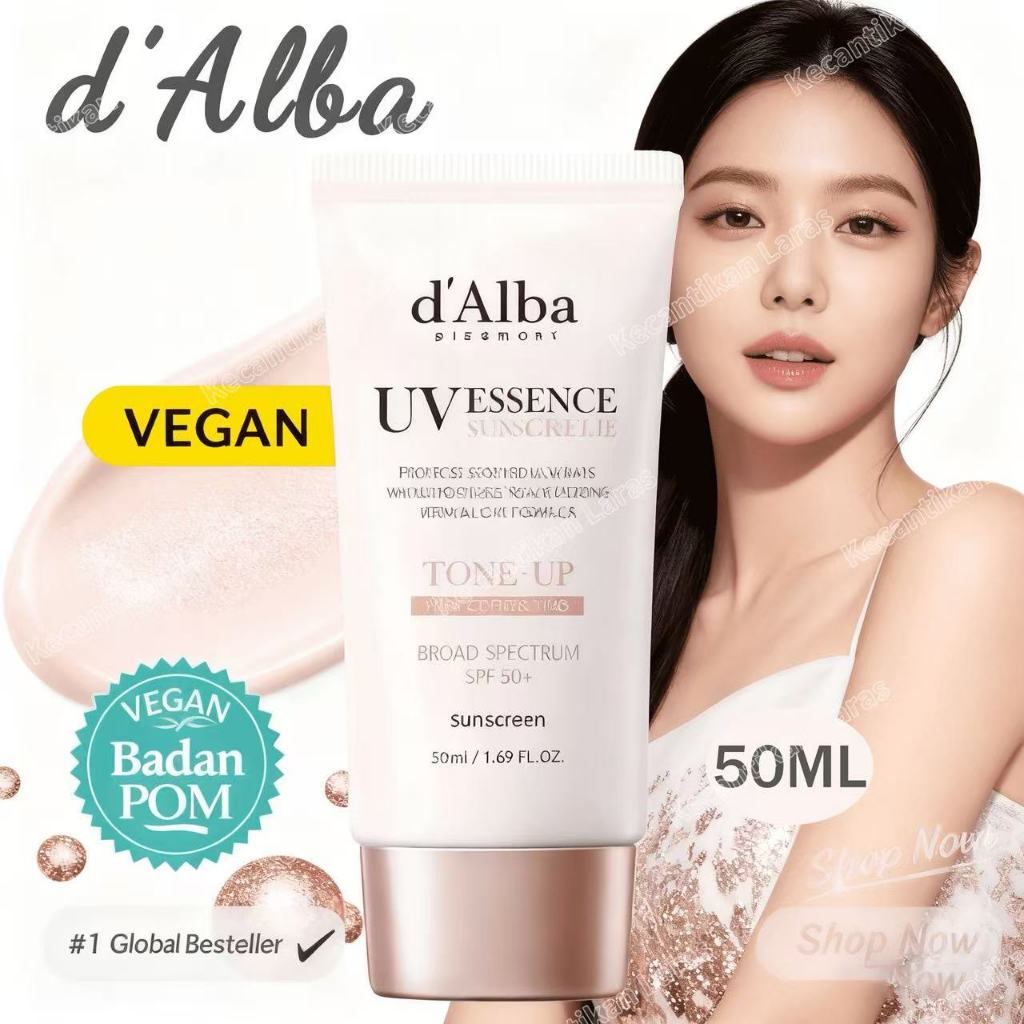 [ORI Beli 2 gratis 1]D'Alba Waterfull Essence Sun Cream SPF50+ PA++++ 50ml D'Alba UV Essence / D Alb