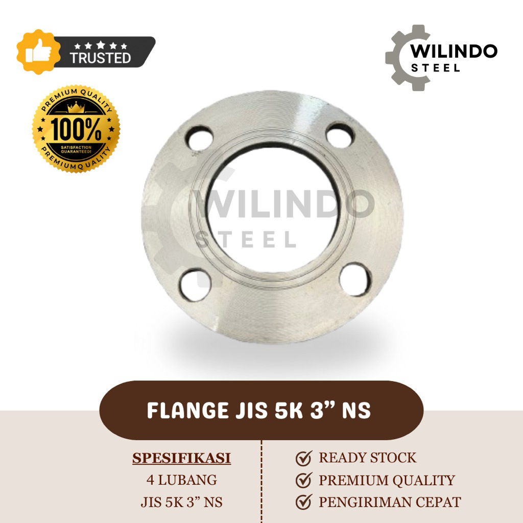 Flange JIS 5K 3 Inch NS / Flange Besi 3” 5K NS