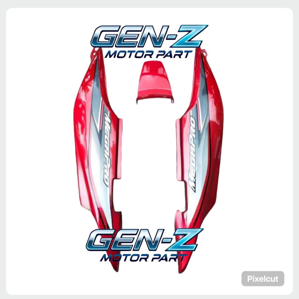 COVER BODY MEGAPRO PRIMUS MEGAPRO NEW  WARNA MERAH