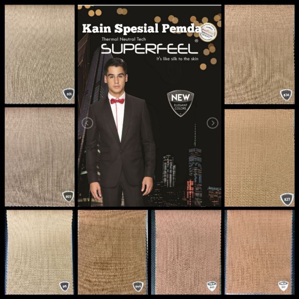 Kain Superfeel By Maxistyle Bahan Seragam Dinas Resmi Pemda ASN PNS Warna Khaki Kheki Harga Per 10 C