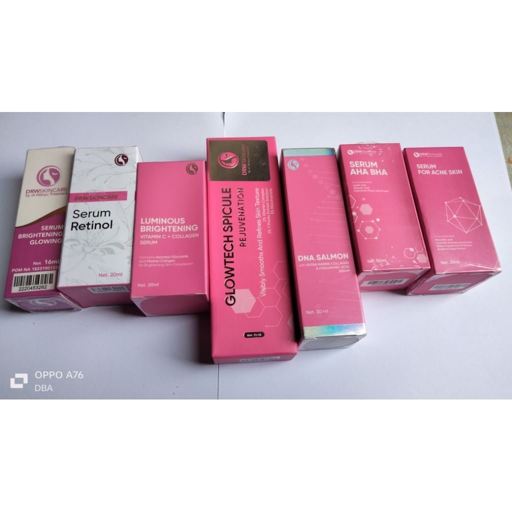 [DRW ORI 100%] Serum Glow,AHA BHA,VIT C & E,serum for Acne, Retinol, Luminos,DNA Salmon