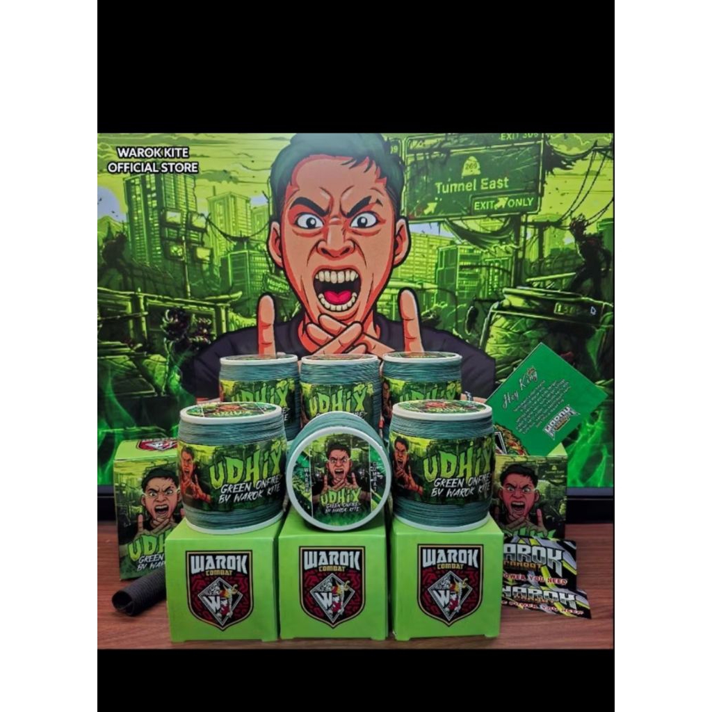 gelasan UDHIX green on fire bahan matot hijau