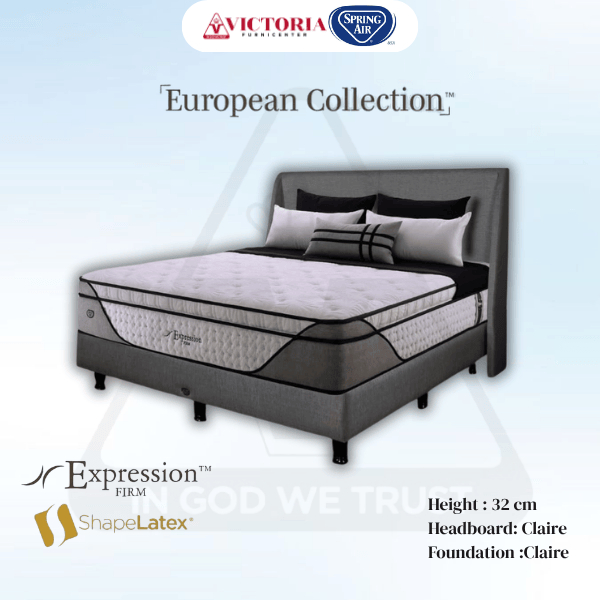 Spring Air Expression Firm 120x200 120 x 200 Fullset Full Bed Set Springbed Spring Bed Termurah