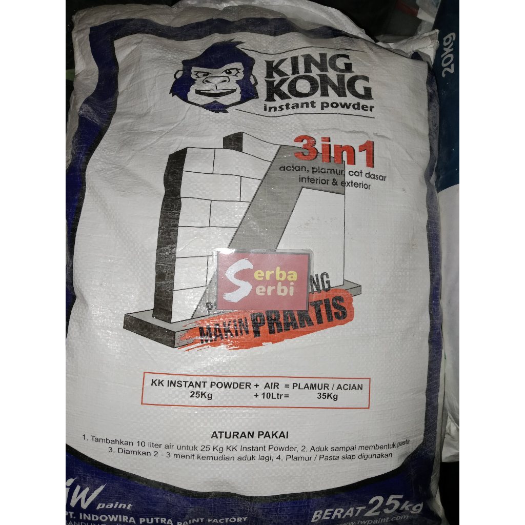 -/SAK 25KG KINGKONG SEMEN PUTIH-Acian 3in1 plamir