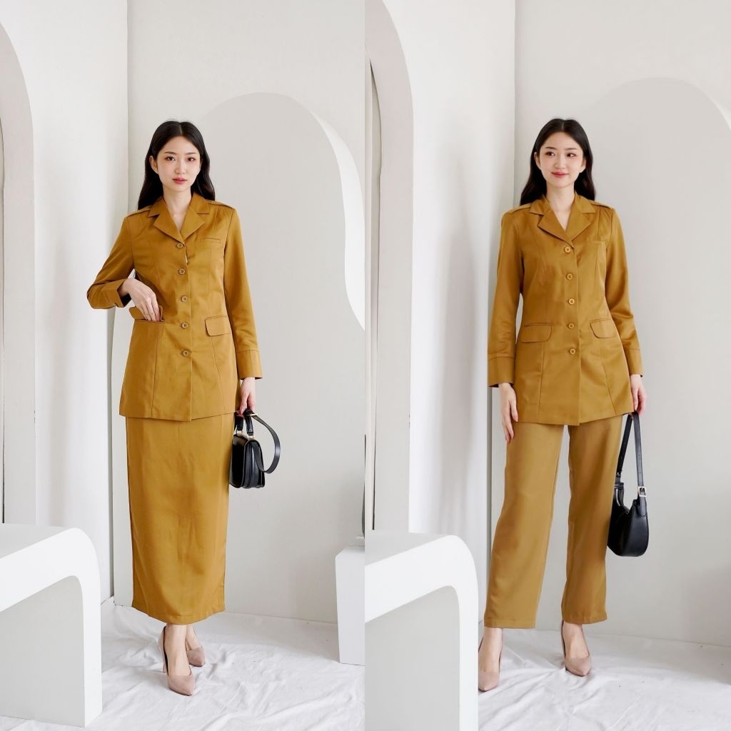Blazer Pemda seragam khaki baju Pemda seragam pemda