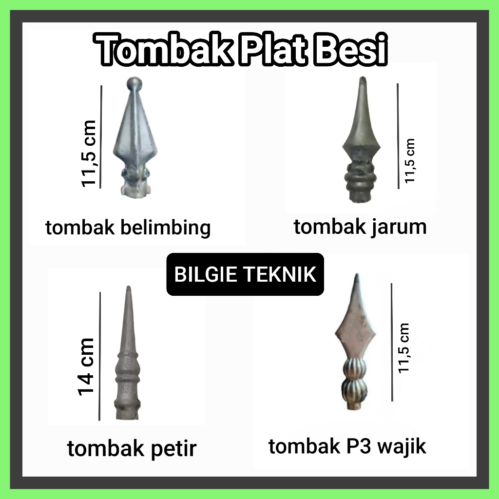 Tombak Pagar Besi Plat Modern Tombak Gerbang Minimalis Oranamen Aksesoris Pagar Besi Tempa Mantap