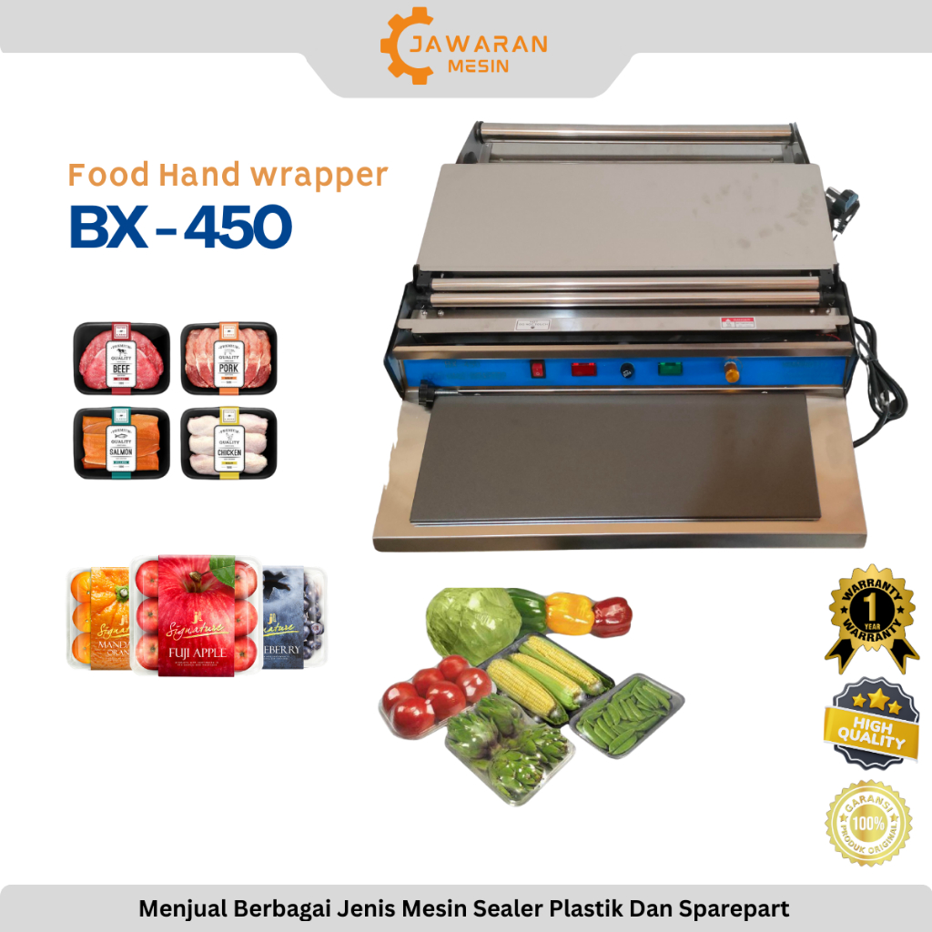 Mesin Plastik Wrapping BX-450/Food Hand Wrapping BX-450