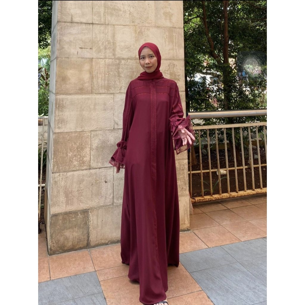 Ophie 151 Abaya Dubai  Zainab Premium Warna elegant