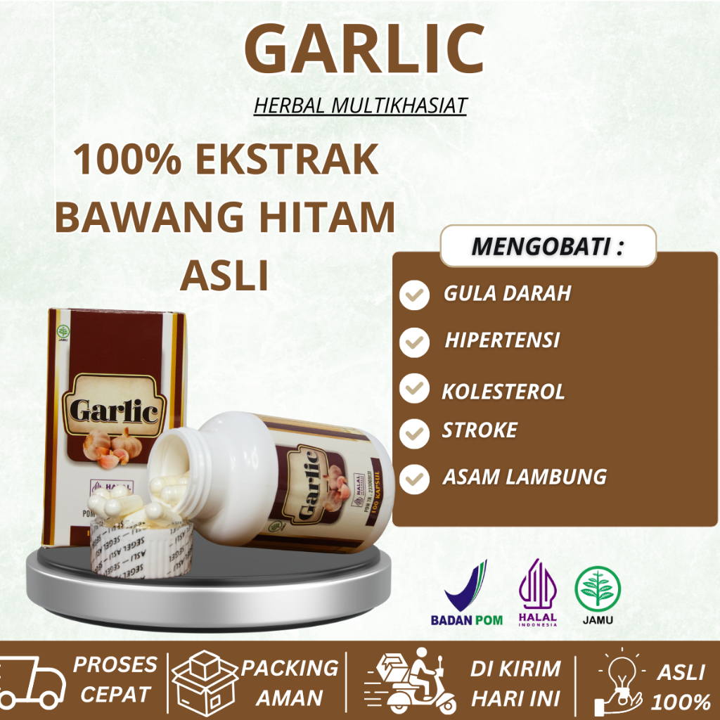 Black Garlic Bawang Hitam ASLI 100% - Walatra Black Garlic Ekstrak Bawang Hitam