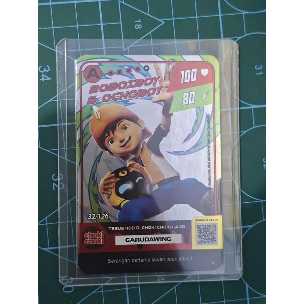 Kartu Boboiboy & Ochobot A Hologram Choki Choki Indonesia