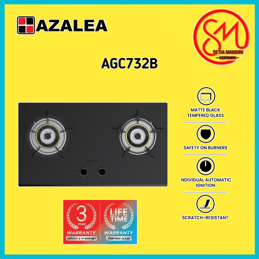 [KARGO] AZALEA Kompor Gas Tanam 2 Tungku AGC732B Matte