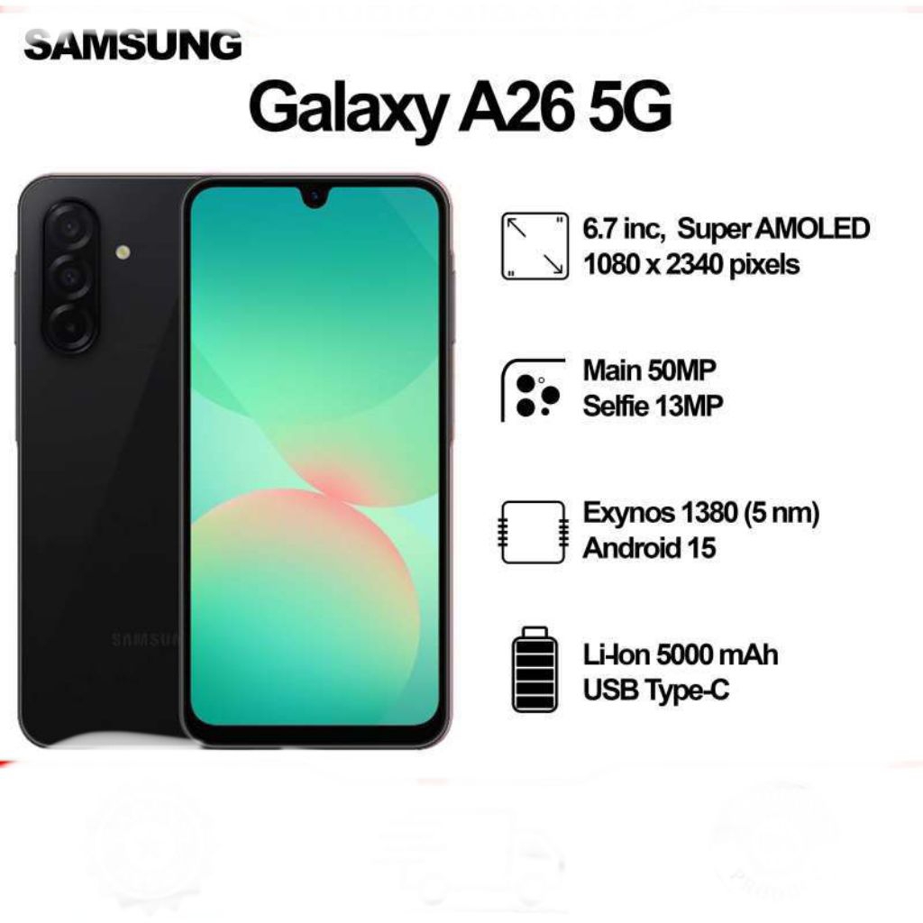 PROMO Samsung A26 5g 8/256gb garansi resmi