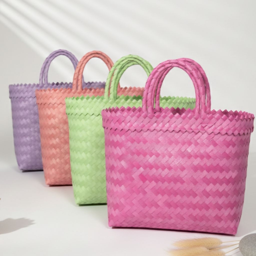 Tas Anyaman Plastik Polos Tas Anyam Tas Belanja Tas Hampers Tas Souvenir Tas Berkat