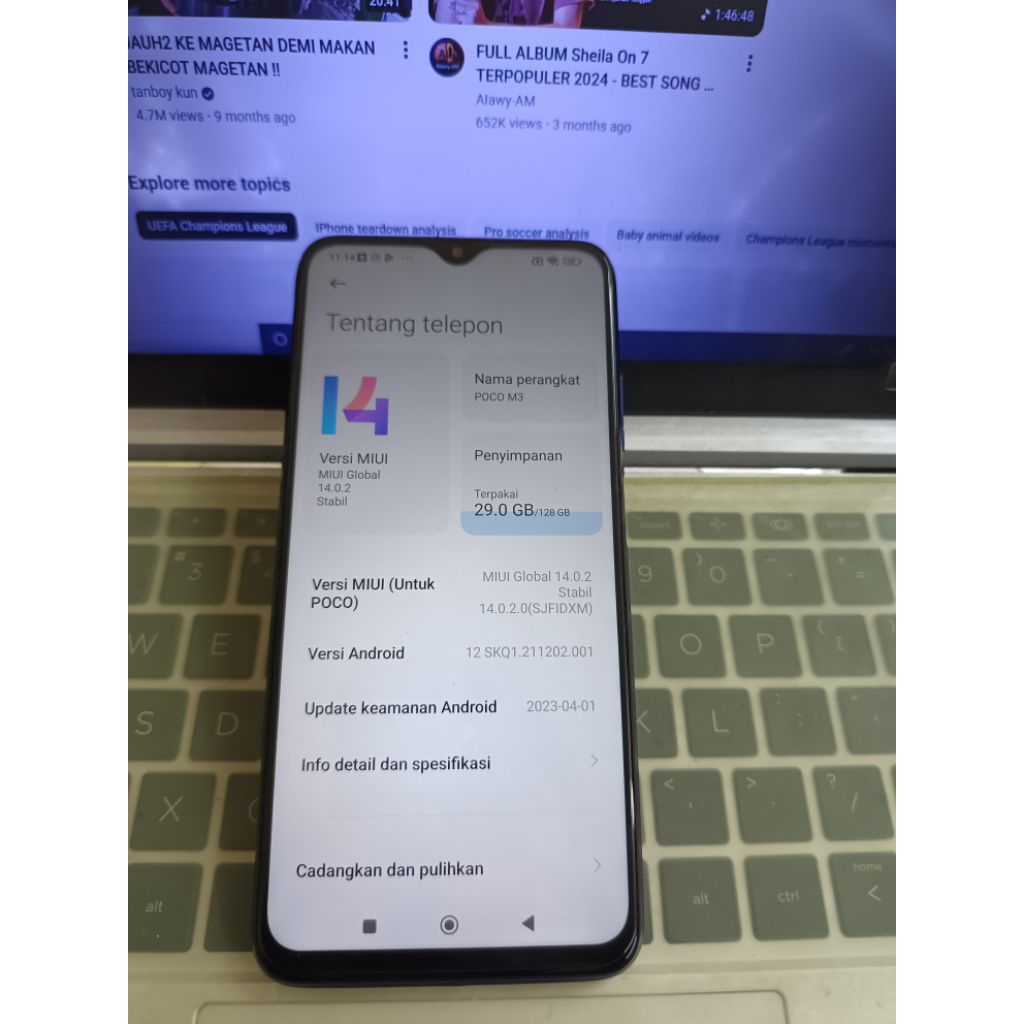 Poco m3 ram 6/128GB