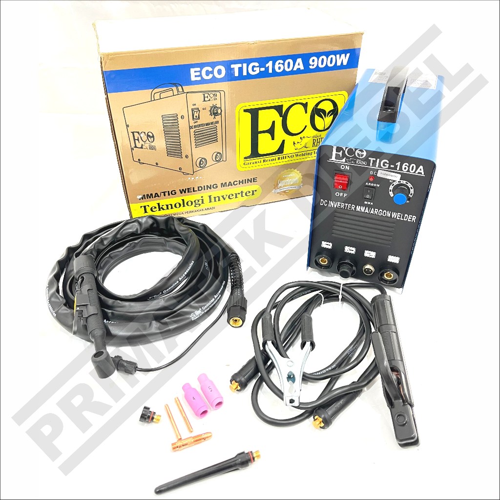 (RHINO ECO TIG-160A) Mesin Las Argon RHINO ECO TIG-160A 900Watt / Mesin Las Listrik RHINO ECO TIG 16