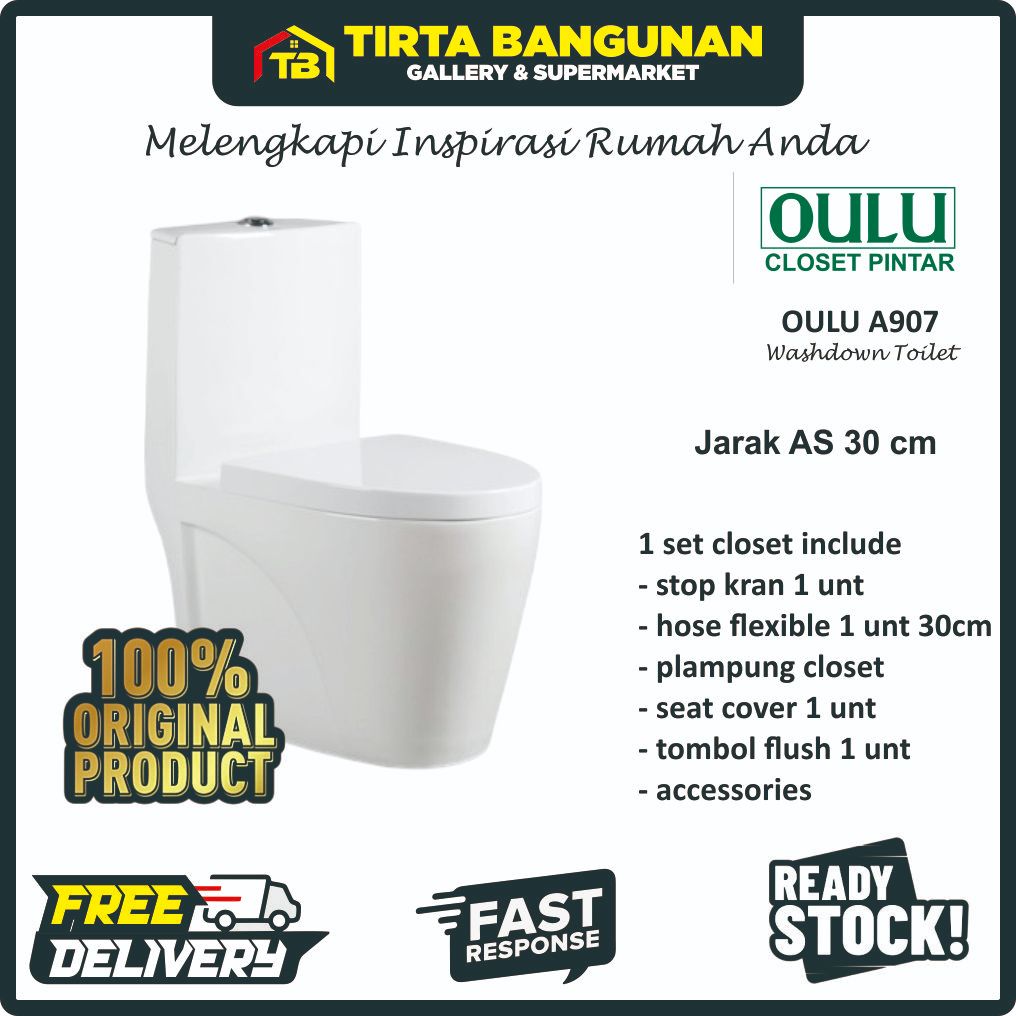 KLOSET DUDUK OULU YOKOHAMA A-907 ONE PIECE