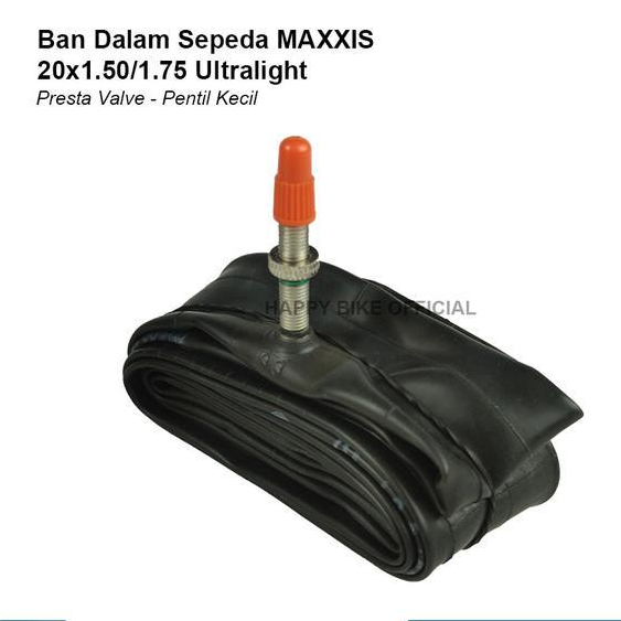 Maxxis Tube Ban Dalam Sepeda Lipat Bmx 20 X 1.50/1.75 Fv Ultralight