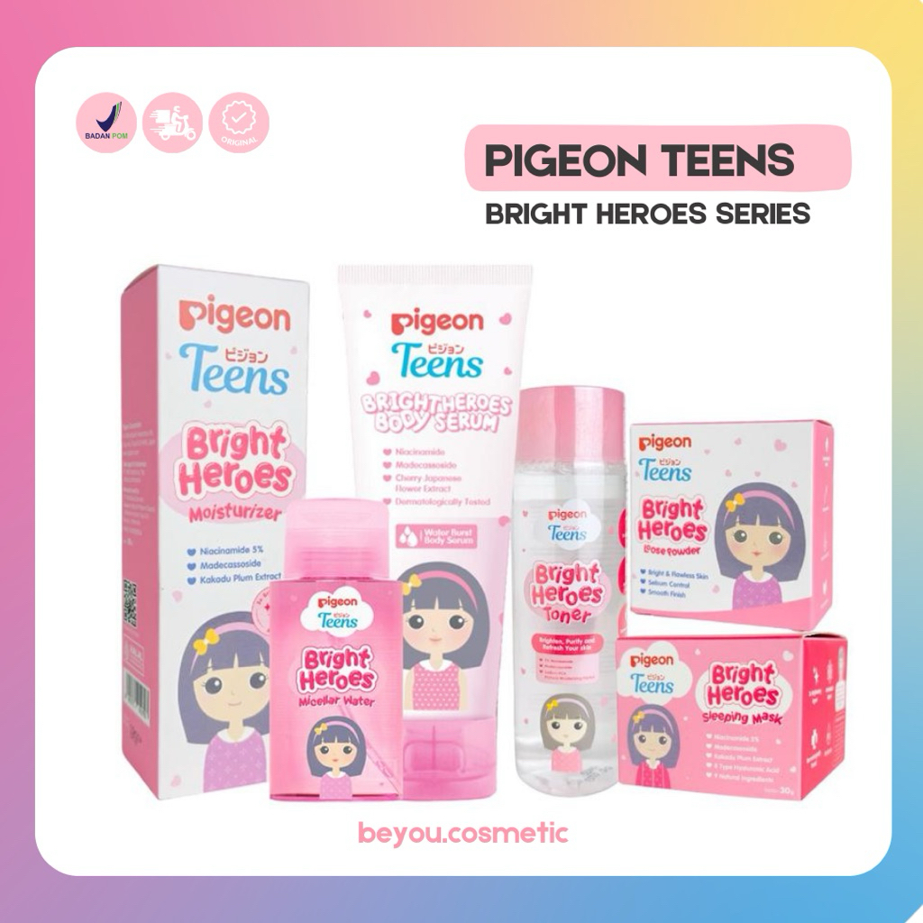 PIGEON TEENS Bright Heroes Series || PAKET Mencerahkan Pigeon Skincare Remaja