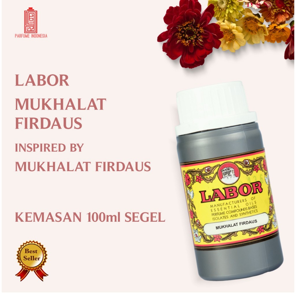 Bibit Parfum Murni MUKHALAT FIRDAUS LABOR 100ML SEGEL