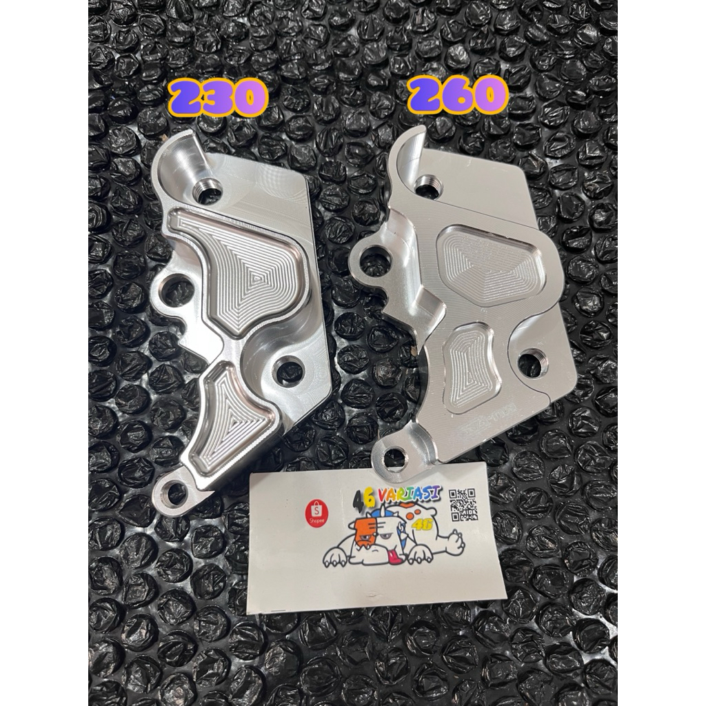 BREKET KALIPER 2 PISTON SAMURAI 260mm AEROX BREKET SAMURAI 2PISTON 260mm