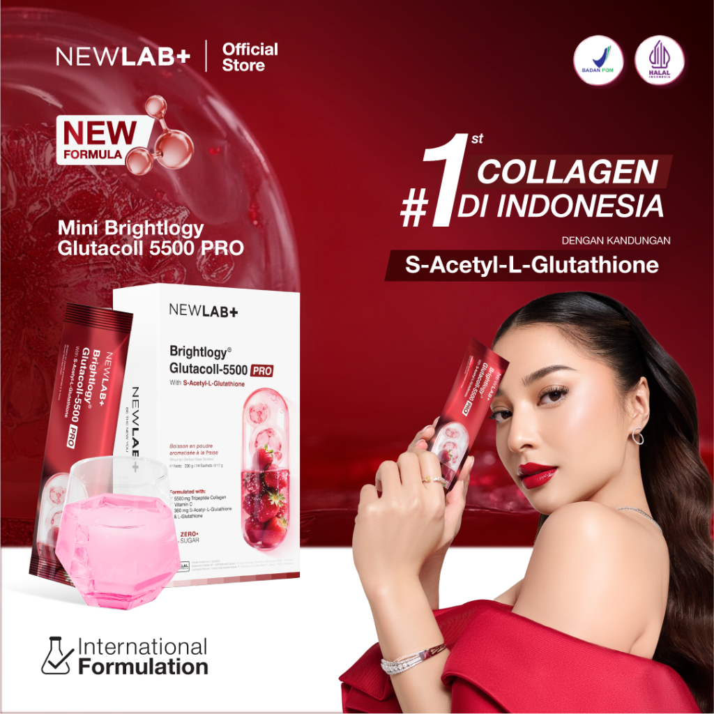 [New Launch] NEWLAB Brightlogy GlutaColl-5500 - PRO Mini   | Collagen Glutathione Drink | 13X Efekti
