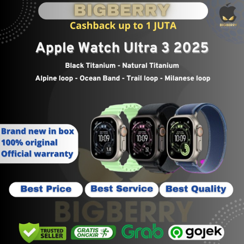 Apple Watch Ultra 3 49mm 2025 Titanium Case with Trail | Alpine | Milanese Loop | Ocean Band GPS