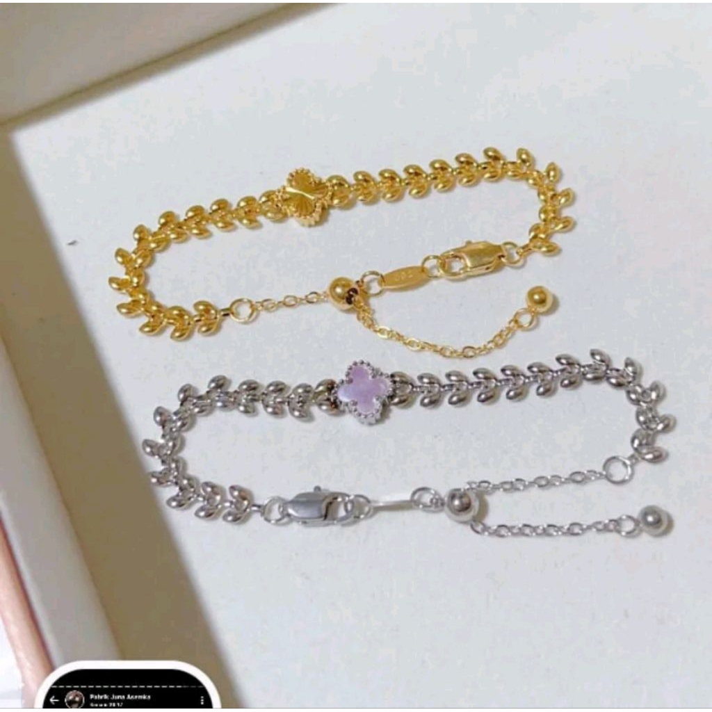 GELANG RANTAI TITANIUM WANITA MODEL PADI