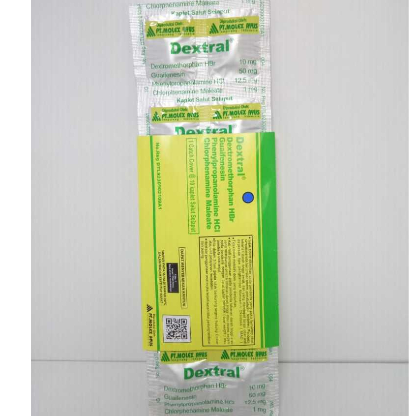 Dextral Strip 10 Tablet Untuk Batuk Dan Pilek