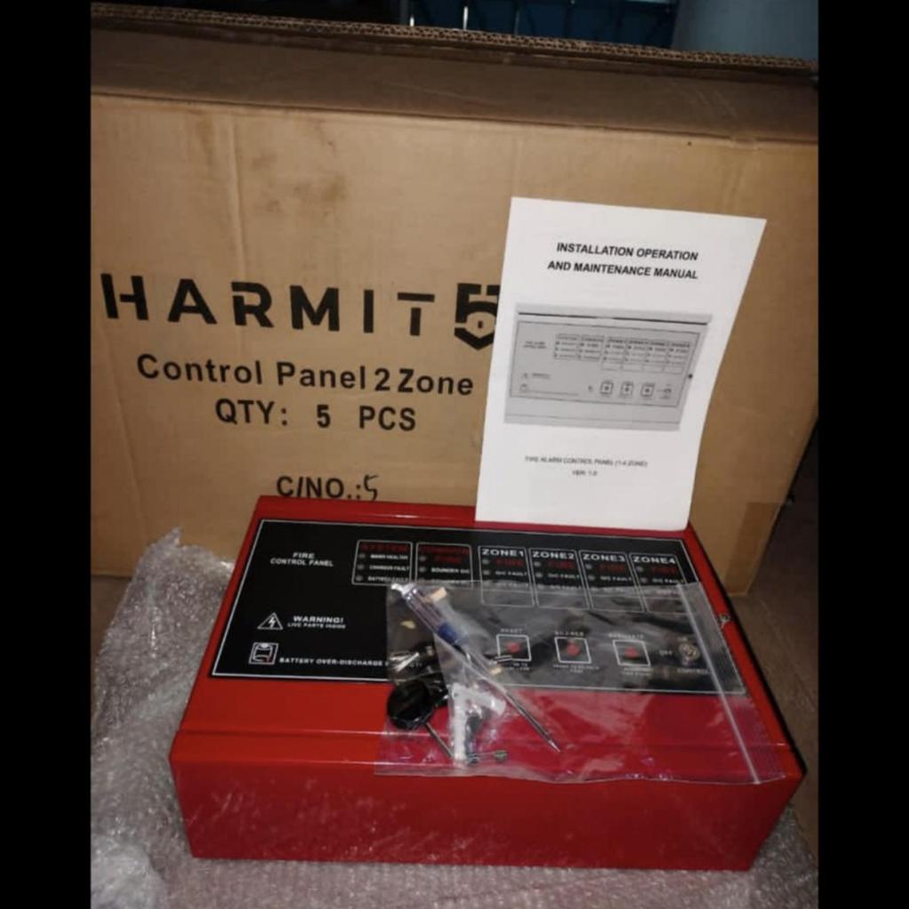 Harmit Fire Alarm Control Panel MCFA 2 Zone Zona Original