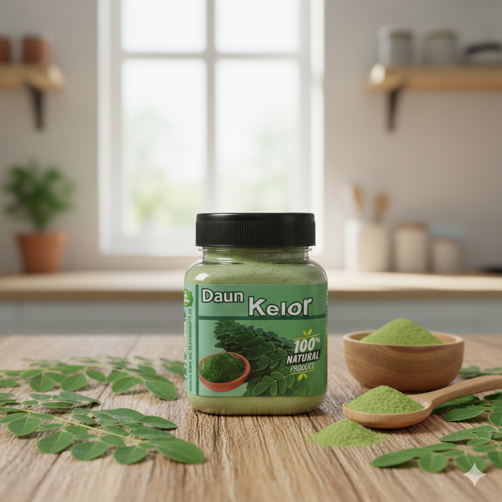 Bubuk Daun Kelor Abbas100 BUBUK KELOR MURNI - SERBUK DAUN KELOR