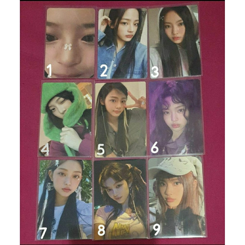Photocard Hanni Minji Hyein Danielle Haerin Newjeans Official | hanzoom sg25, bunnies camp, dll