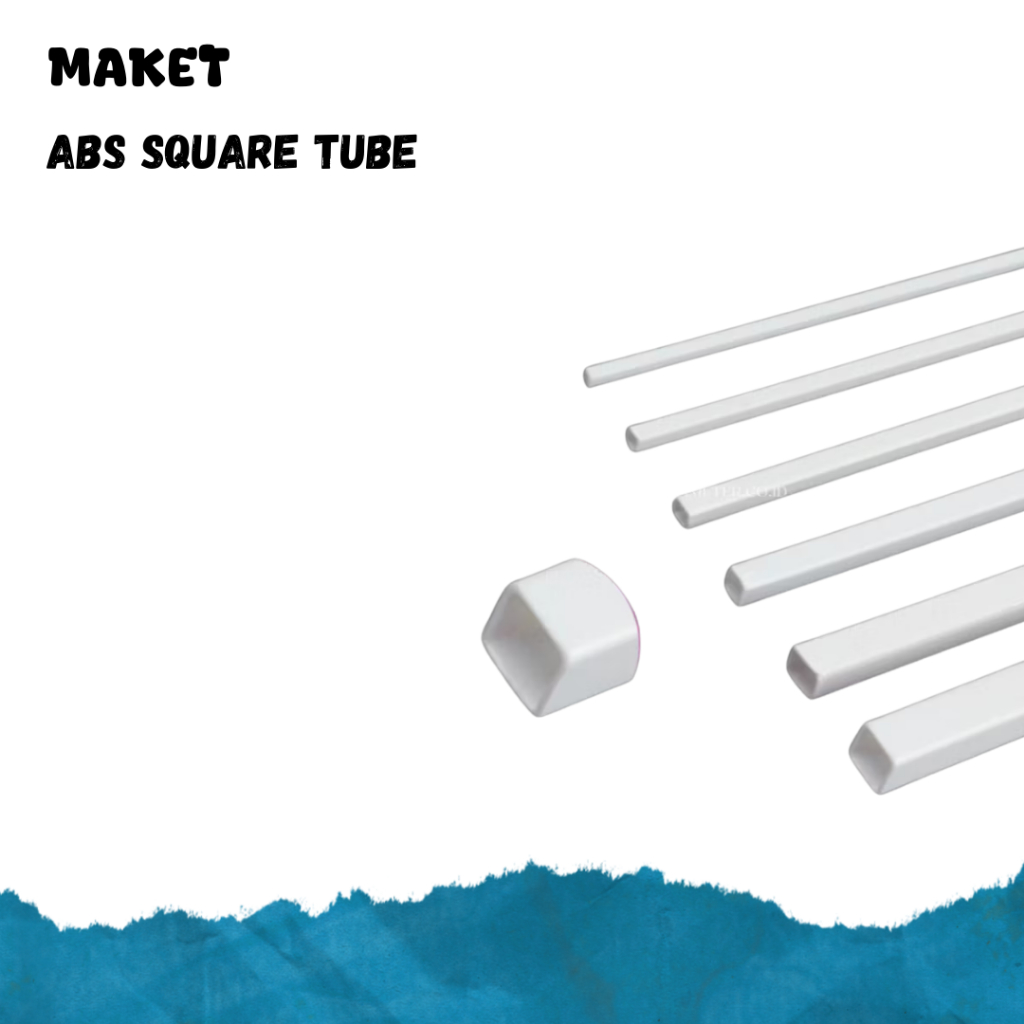 ABS SQUARE TUBE BAHAN MAKET DIORAMA