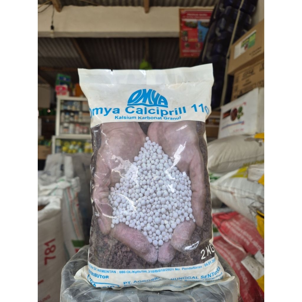 Pupuk KALSIUM OMYA CALCIPRIIL 2KG - Kalsium Karbonat Granul
