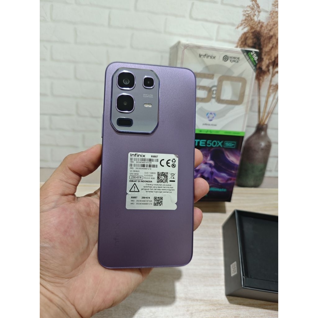 infinix note 50x 5g 8/256 garansi resmi second