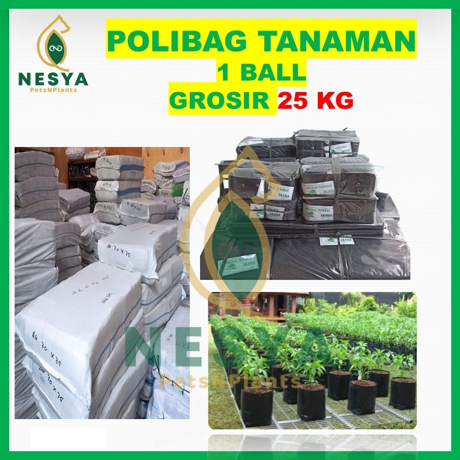 Grosir Polibag Tanaman 1Ball/25kg Polibag Tanaman Termurah Polibag Tanaman Berbagai Ukuran Bahan Teb
