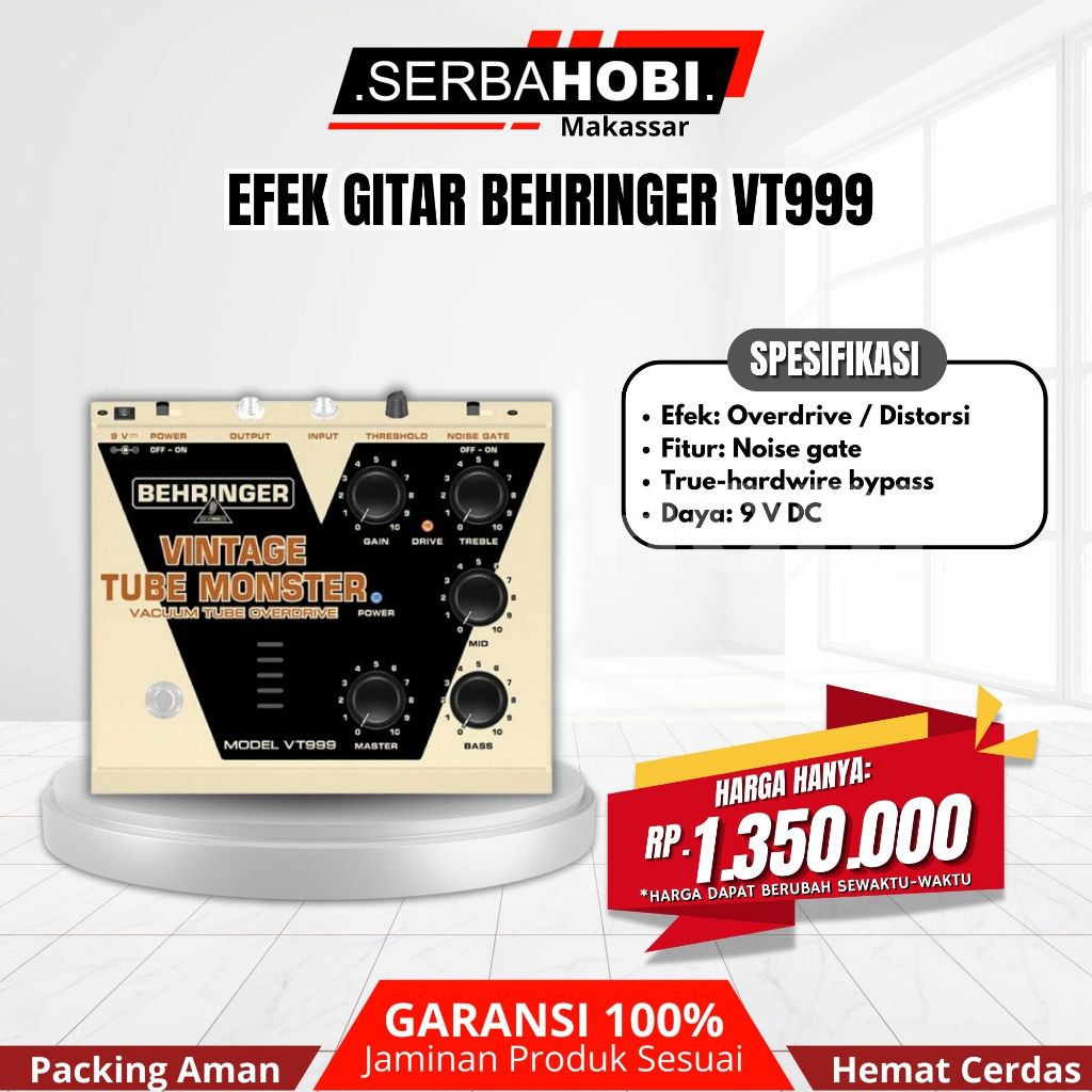 Efek Gitar Behringer VT999 / Efek Behringer VT999 Vintage Tube