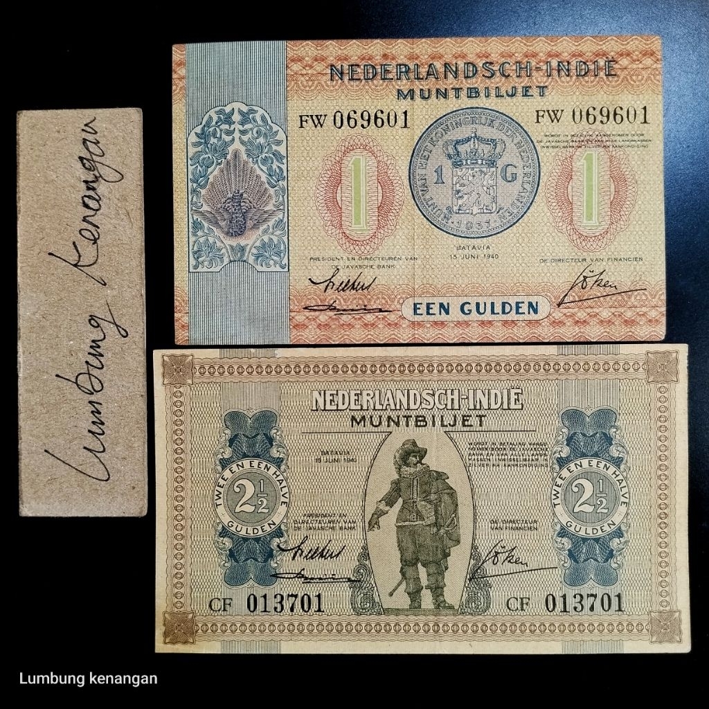 uang kuno set Muntbiljet 2 Lembar