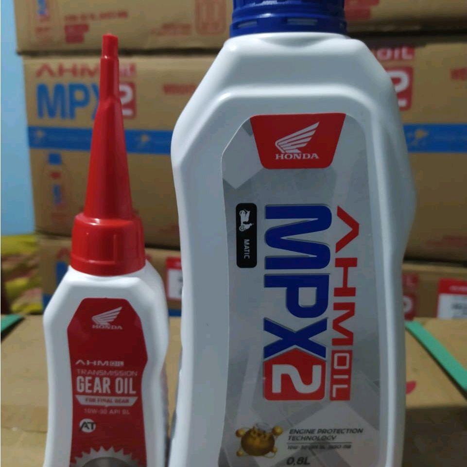 oli mesin mpx2 10-30 800mili original ahm honda untuk semua motor matic honda beat vario beat fi var