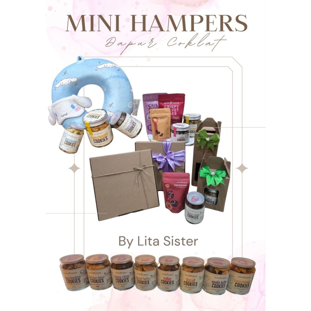 Hampers mini Dapur coklat cocok untuk hadiah liburan parcel natal dan tahun baru untuk kerabat dan g