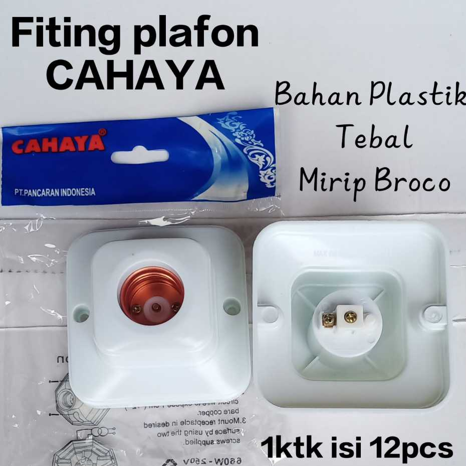 Fitting Plafon CAHAYA/Bahan Tebal/Fitting Lampu Plafon