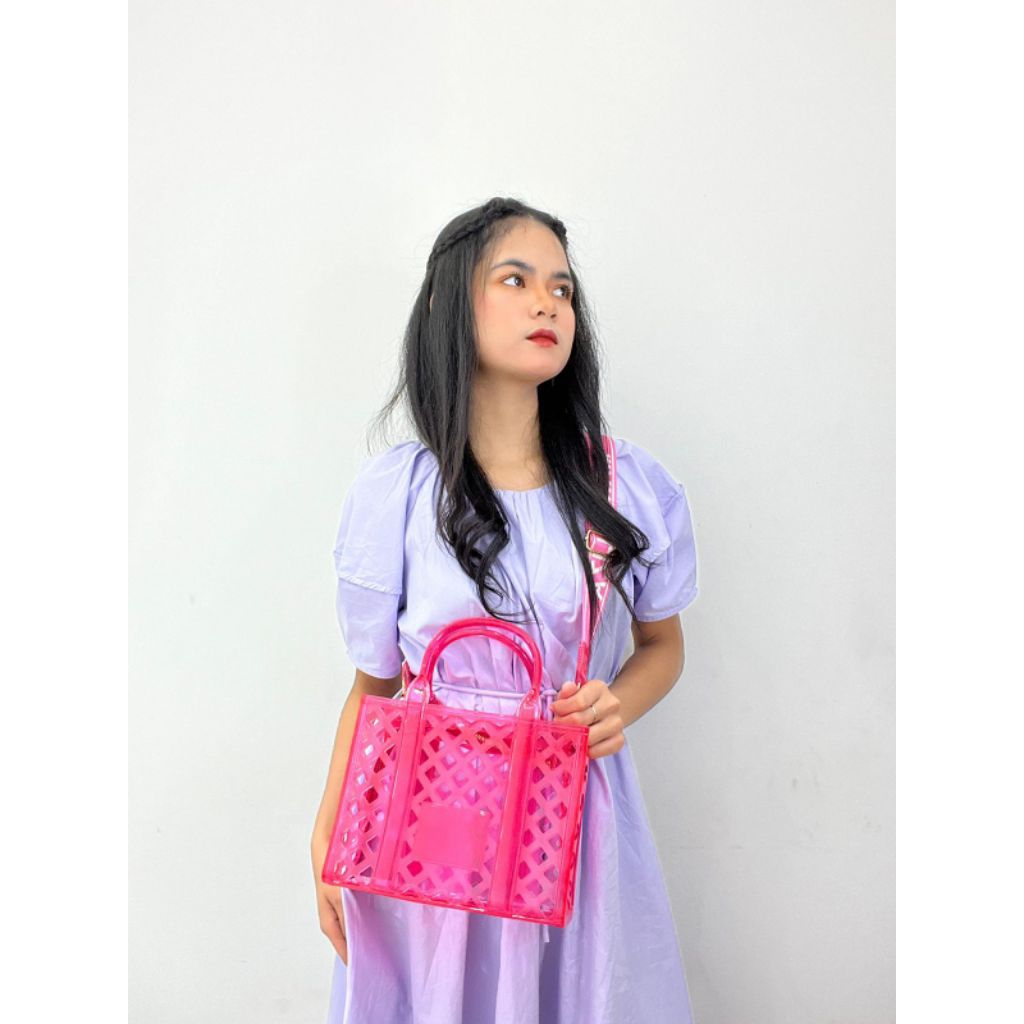 Marc Eliza Jelly Bag PVC Transparant Tote Bag