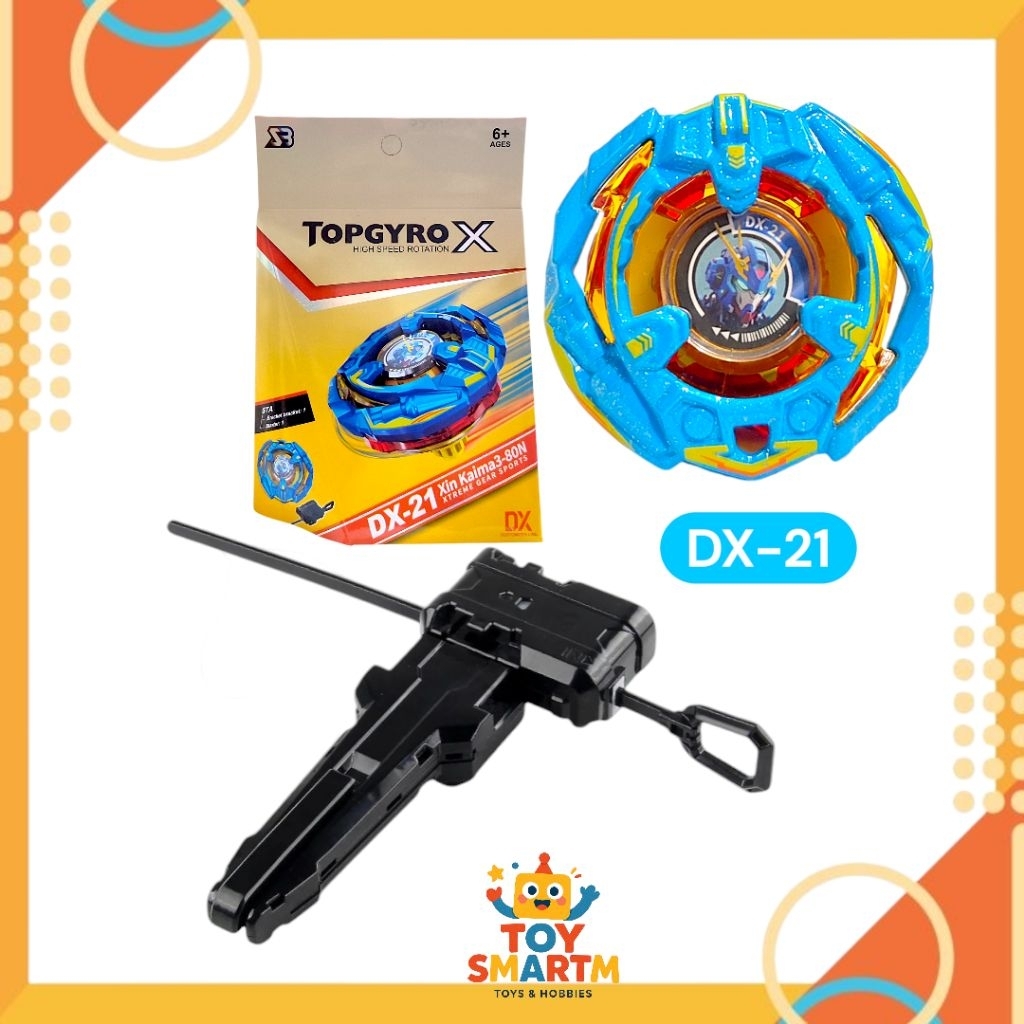 Gasing X DX21 Topgyro Kaima3 Mainan Anak Gangsing X Set battle terbaru