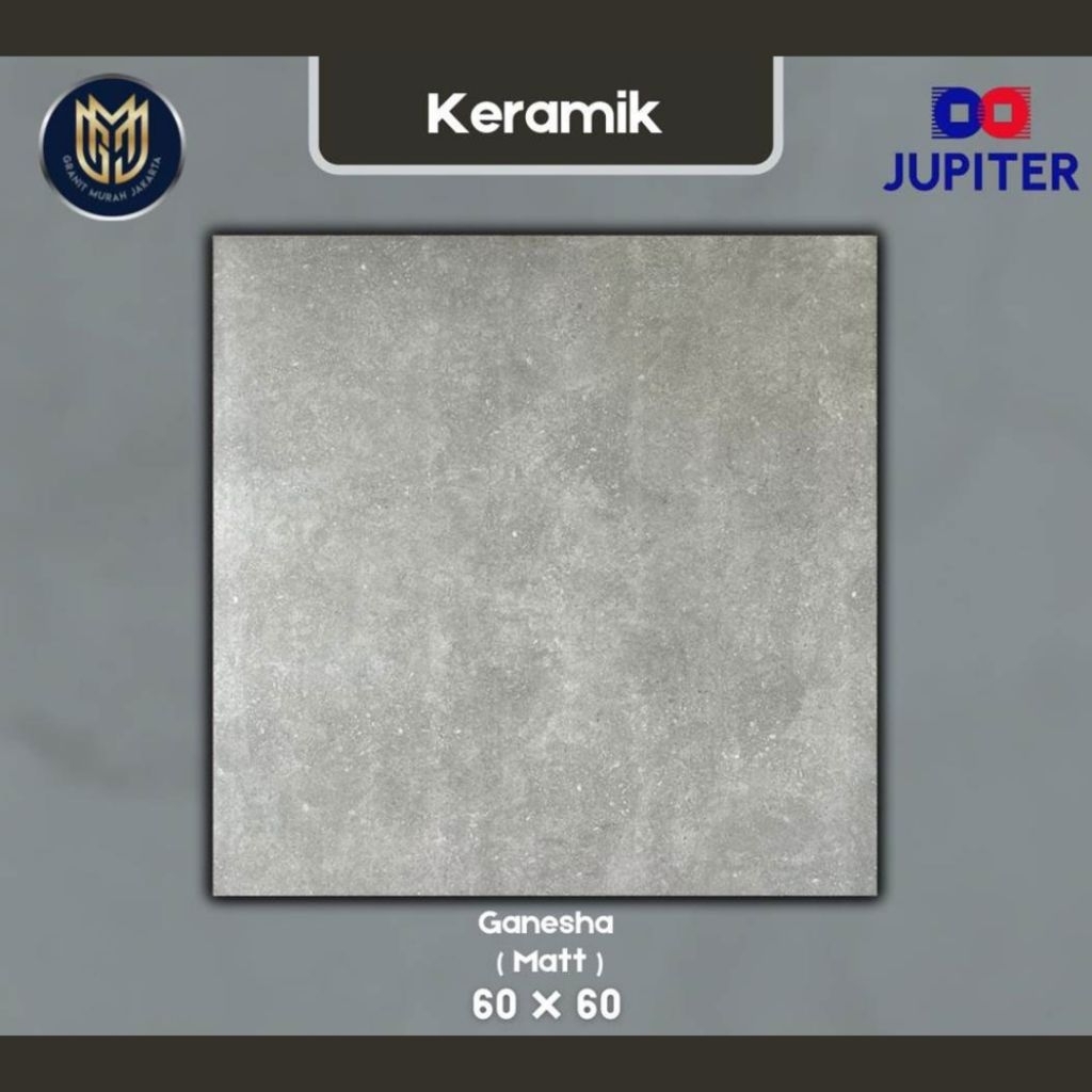 keramik 60x60 murah merk jupiter Ganesha ( Matt ) isi 4 pcs 1.44 meter persegi permukaan keset sudah