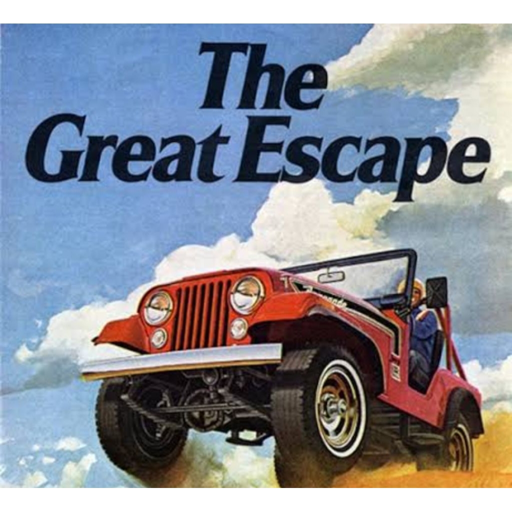 Greenlight The Great Escape 1974 Jeep CJ-5 Renegade 1:64 Ban Hijau-29936-BH