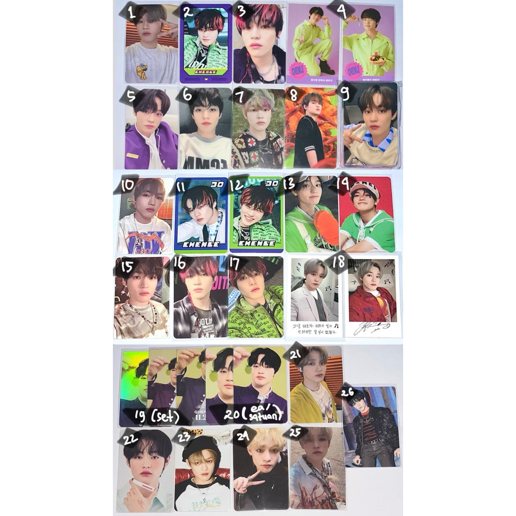 OFFICIAL PHOTOCARD CHENLE NCT DREAM fcmm helfut future ver hotsa reload empathy reality version sg22