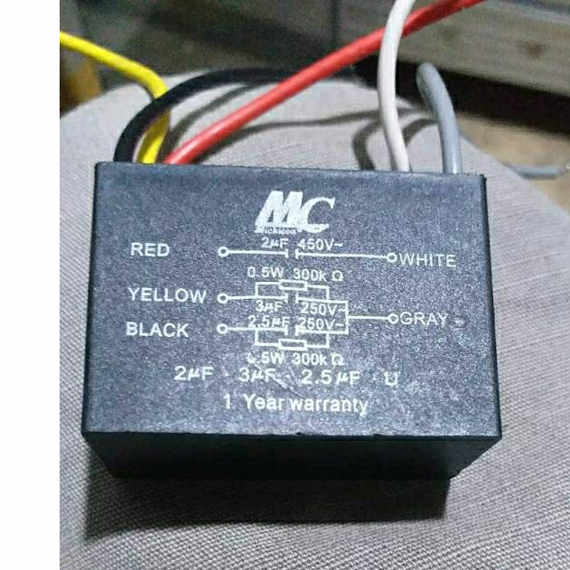 Capasitor 5 kabel Kipas Angin Alaska Uchida × Kapasitor Kabel 5  Kipas Angin Alaska