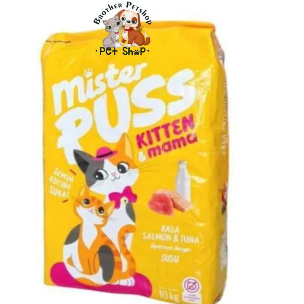 Makanan kucing Mister puss Kitten Mother 10 kg makanan kucing